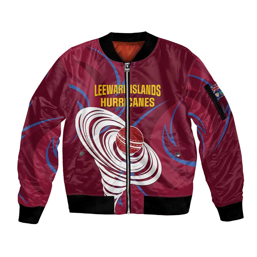 Custom Cricket Leeward Hurricanes Sleeve Zip Bomber Jacket Come On Hurricanes Boys