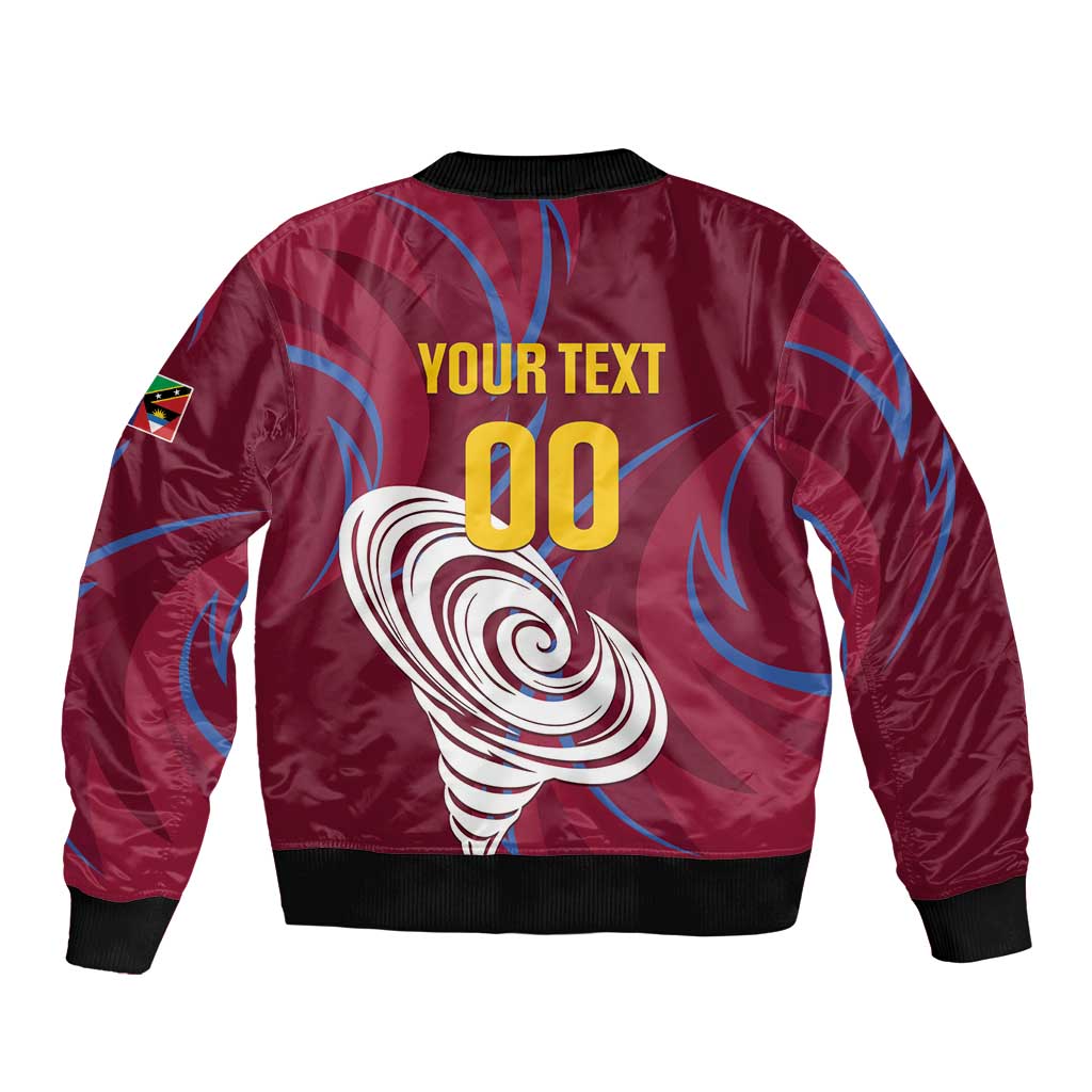 Custom Cricket Leeward Hurricanes Sleeve Zip Bomber Jacket Come On Hurricanes Boys