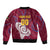 Custom Cricket Leeward Hurricanes Sleeve Zip Bomber Jacket Come On Hurricanes Boys