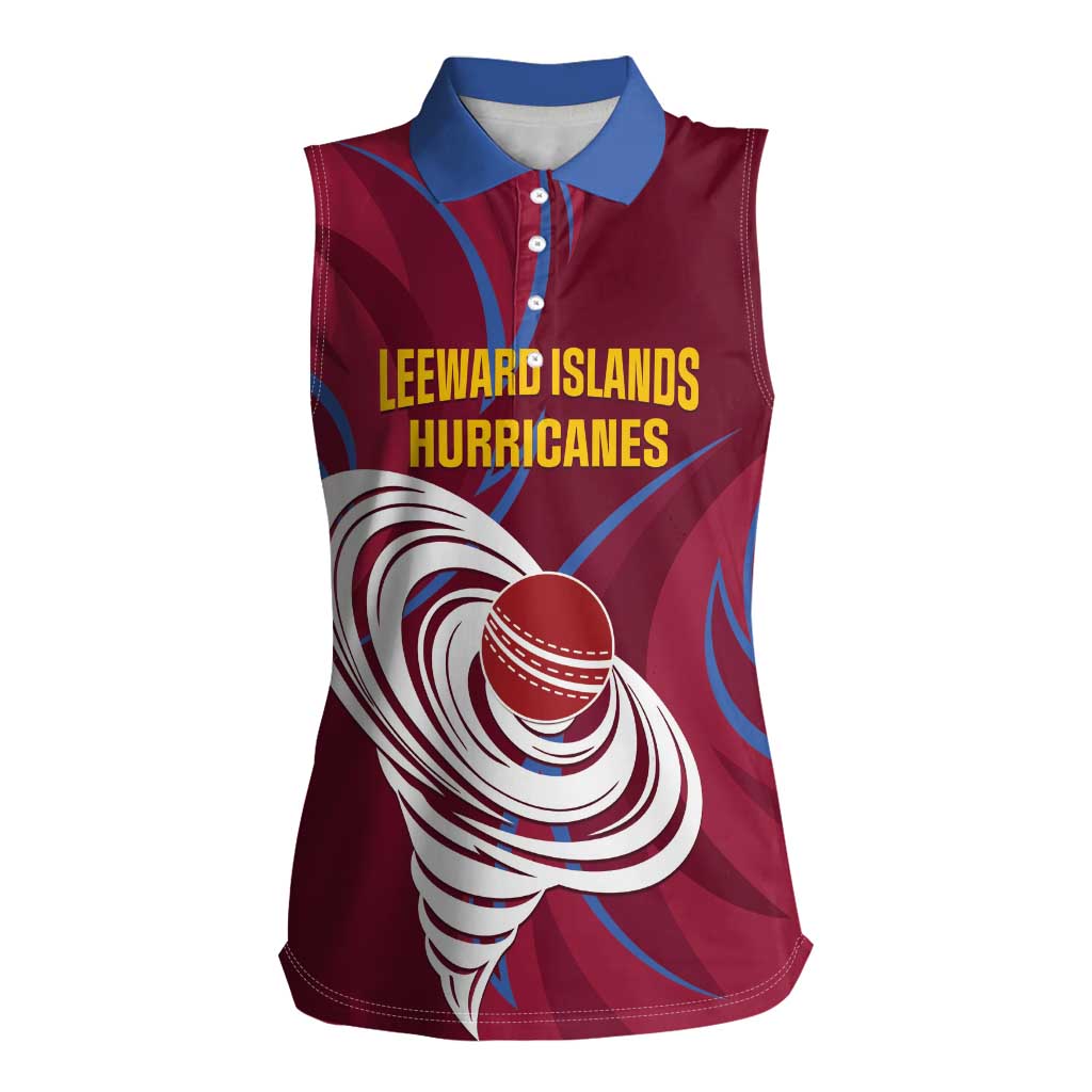 Custom Cricket Leeward Hurricanes Women Sleeveless Polo Shirt Come On Hurricanes Boys