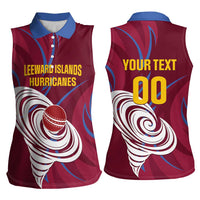 Custom Cricket Leeward Hurricanes Women Sleeveless Polo Shirt Come On Hurricanes Boys