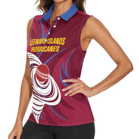 Custom Cricket Leeward Hurricanes Women Sleeveless Polo Shirt Come On Hurricanes Boys