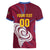 Custom Cricket Leeward Hurricanes Women V-Neck T-Shirt Come On Hurricanes Boys