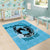 Personalized Kentucky Horse Racing Area Rug Beauty and The Horse Blue Version LT01