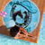 Personalized Kentucky Horse Racing Beach Blanket Beauty and The Horse Blue Version LT01