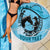 Personalized Kentucky Horse Racing Beach Blanket Beauty and The Horse Blue Version LT01