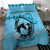 Personalized Kentucky Horse Racing Bedding Set Beauty and The Horse Blue Version LT01