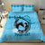 Personalized Kentucky Horse Racing Bedding Set Beauty and The Horse Blue Version LT01