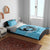 Personalized Kentucky Horse Racing Bedding Set Beauty and The Horse Blue Version LT01