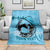 Personalized Kentucky Horse Racing Blanket Beauty and The Horse Blue Version LT01