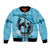 Personalized Kentucky Horse Racing Bomber Jacket Beauty and The Horse Blue Version LT01