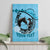 Personalized Kentucky Horse Racing Canvas Wall Art Beauty and The Horse Blue Version LT01
