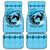 Personalized Kentucky Horse Racing Car Mats Beauty and The Horse Blue Version LT01