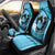 Personalized Kentucky Horse Racing 2024 Car Seat Cover Beauty and The Horse Blue Version LT01