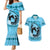 Personalized Kentucky Horse Racing Couples Matching Mermaid Dress and Hawaiian Shirt Beauty and The Horse Blue Version LT01