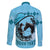 Personalized Kentucky Horse Racing Family Matching Long Sleeve Bodycon Dress and Hawaiian Shirt Beauty and The Horse Blue Version LT01