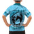 Personalized Kentucky Horse Racing Family Matching Mermaid Dress and Hawaiian Shirt Beauty and The Horse Blue Version LT01