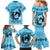 Personalized Kentucky Horse Racing Family Matching Mermaid Dress and Hawaiian Shirt Beauty and The Horse Blue Version LT01