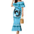 Personalized Kentucky Horse Racing Family Matching Mermaid Dress and Hawaiian Shirt Beauty and The Horse Blue Version LT01