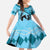 Personalized Kentucky Horse Racing Family Matching Off The Shoulder Long Sleeve Dress and Hawaiian Shirt Beauty and The Horse Blue Version LT01