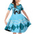 Personalized Kentucky Horse Racing Family Matching Off Shoulder Short Dress and Hawaiian Shirt Beauty and The Horse Blue Version LT01
