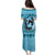 Personalized Kentucky Horse Racing Family Matching Puletasi and Hawaiian Shirt Beauty and The Horse Blue Version LT01