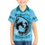 Personalized Kentucky Horse Racing Family Matching Puletasi and Hawaiian Shirt Beauty and The Horse Blue Version LT01