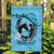 Personalized Kentucky Horse Racing Garden Flag Beauty and The Horse Blue Version LT01