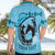 Personalized Kentucky Horse Racing Hawaiian Shirt Beauty and The Horse Blue Version LT01