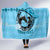 Personalized Kentucky Horse Racing Hooded Blanket Beauty and The Horse Blue Version LT01