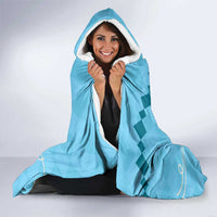 Personalized Kentucky Horse Racing Hooded Blanket Beauty and The Horse Blue Version LT01