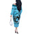 Personalized Kentucky Horse Racing Off The Shoulder Long Sleeve Dress Beauty and The Horse Blue Version LT01