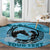 Personalized Kentucky Horse Racing Round Carpet Beauty and The Horse Blue Version LT01