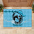 Personalized Kentucky Horse Racing Rubber Doormat Beauty and The Horse Blue Version LT01
