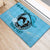 Personalized Kentucky Horse Racing Rubber Doormat Beauty and The Horse Blue Version LT01