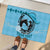 Personalized Kentucky Horse Racing Rubber Doormat Beauty and The Horse Blue Version LT01