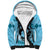 Personalized Kentucky Horse Racing Sherpa Hoodie Beauty and The Horse Blue Version LT01