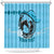 Personalized Kentucky Horse Racing Shower Curtain Beauty and The Horse Blue Version LT01