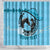 Personalized Kentucky Horse Racing Shower Curtain Beauty and The Horse Blue Version LT01