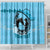 Personalized Kentucky Horse Racing Shower Curtain Beauty and The Horse Blue Version LT01