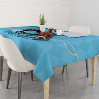 Personalized Kentucky Horse Racing Tablecloth Beauty and The Horse Blue Version LT01