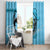 Personalized Kentucky Horse Racing Window Curtain Beauty and The Horse Blue Version LT01