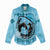 Personalized Kentucky Horse Racing Women Casual Shirt Beauty and The Horse Blue Version LT01