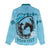 Personalized Kentucky Horse Racing Women Casual Shirt Beauty and The Horse Blue Version LT01