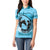 Personalized Kentucky Horse Racing Women Polo Shirt Beauty and The Horse Blue Version LT01