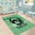 Personalized Kentucky Horse Racing Area Rug Beauty and The Horse Green Version LT01