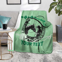 Personalized Kentucky Horse Racing Blanket Beauty and The Horse Green Version LT01