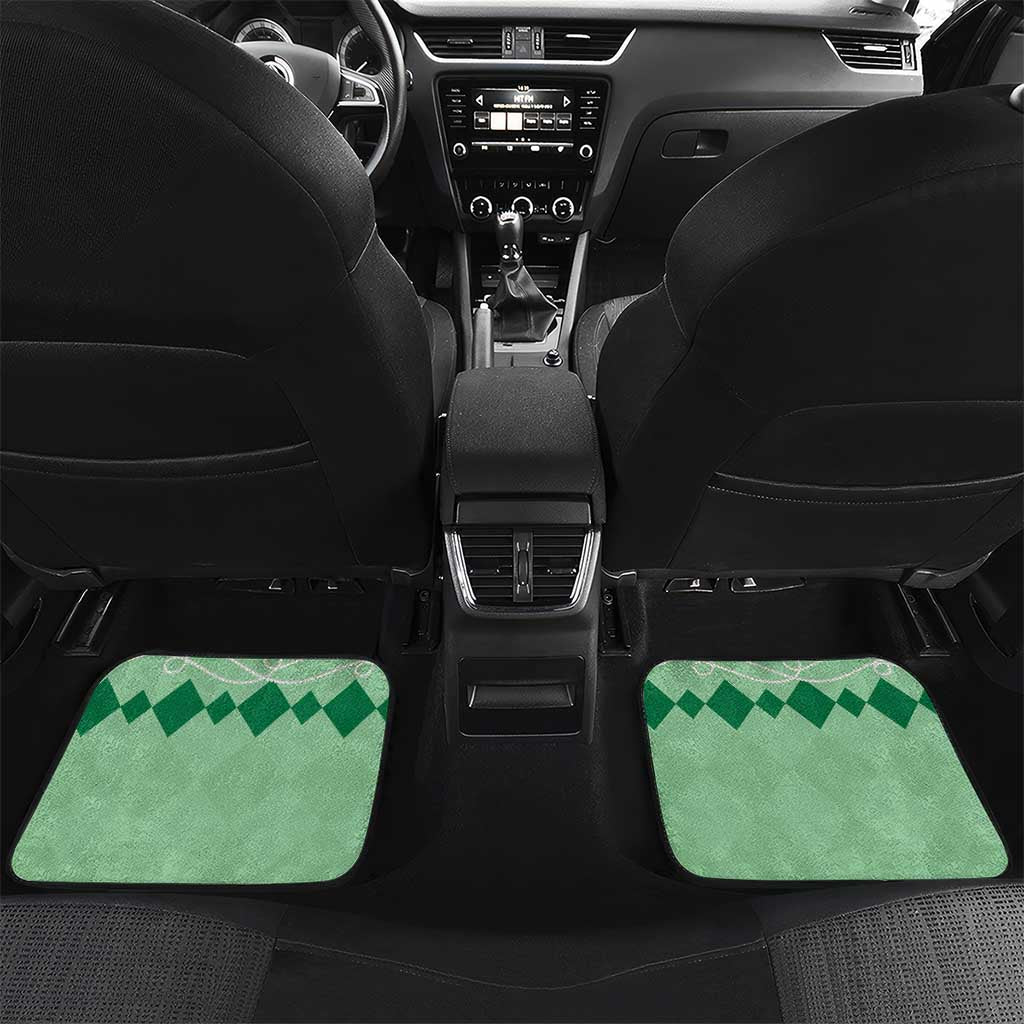 Personalized Kentucky Horse Racing Car Mats Beauty and The Horse Green Version LT01