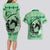 Personalized Kentucky Horse Racing Couples Matching Long Sleeve Bodycon Dress and Hawaiian Shirt Beauty and The Horse Green Version LT01