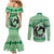 Personalized Kentucky Horse Racing Couples Matching Mermaid Dress and Long Sleeve Button Shirt Beauty and The Horse Green Version LT01